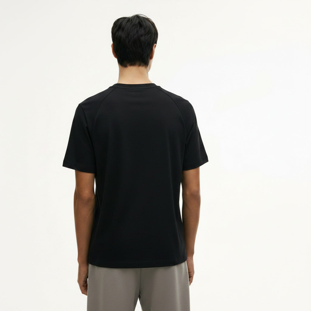 Heavyweight Knit T-Shirt on model - back view