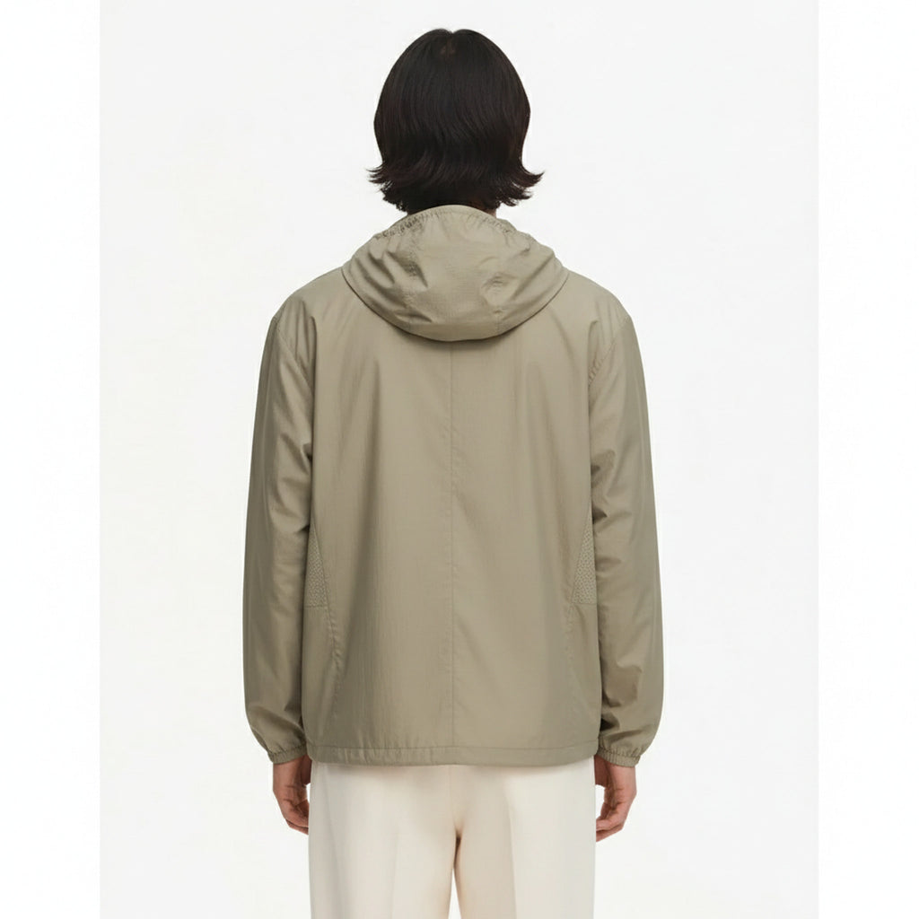 Sun-Protective Jacket on model - Khaki - back