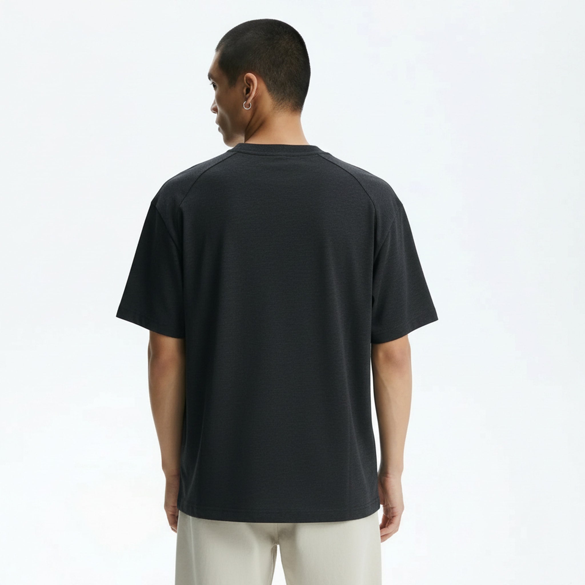 Running T-Shirt on model - back view