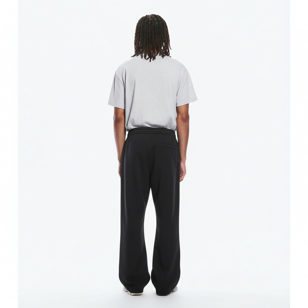 Quick-Dry Cargo Joggers on model - Black - back