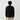 Oversized Henley Shirt on model - Black - back