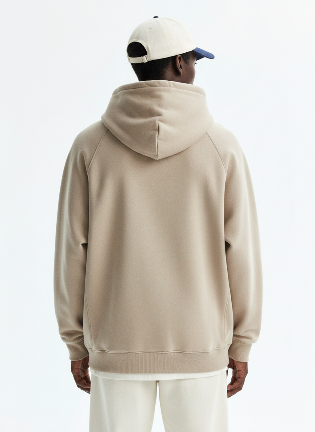 Heavyweight Hoodie on model - back view