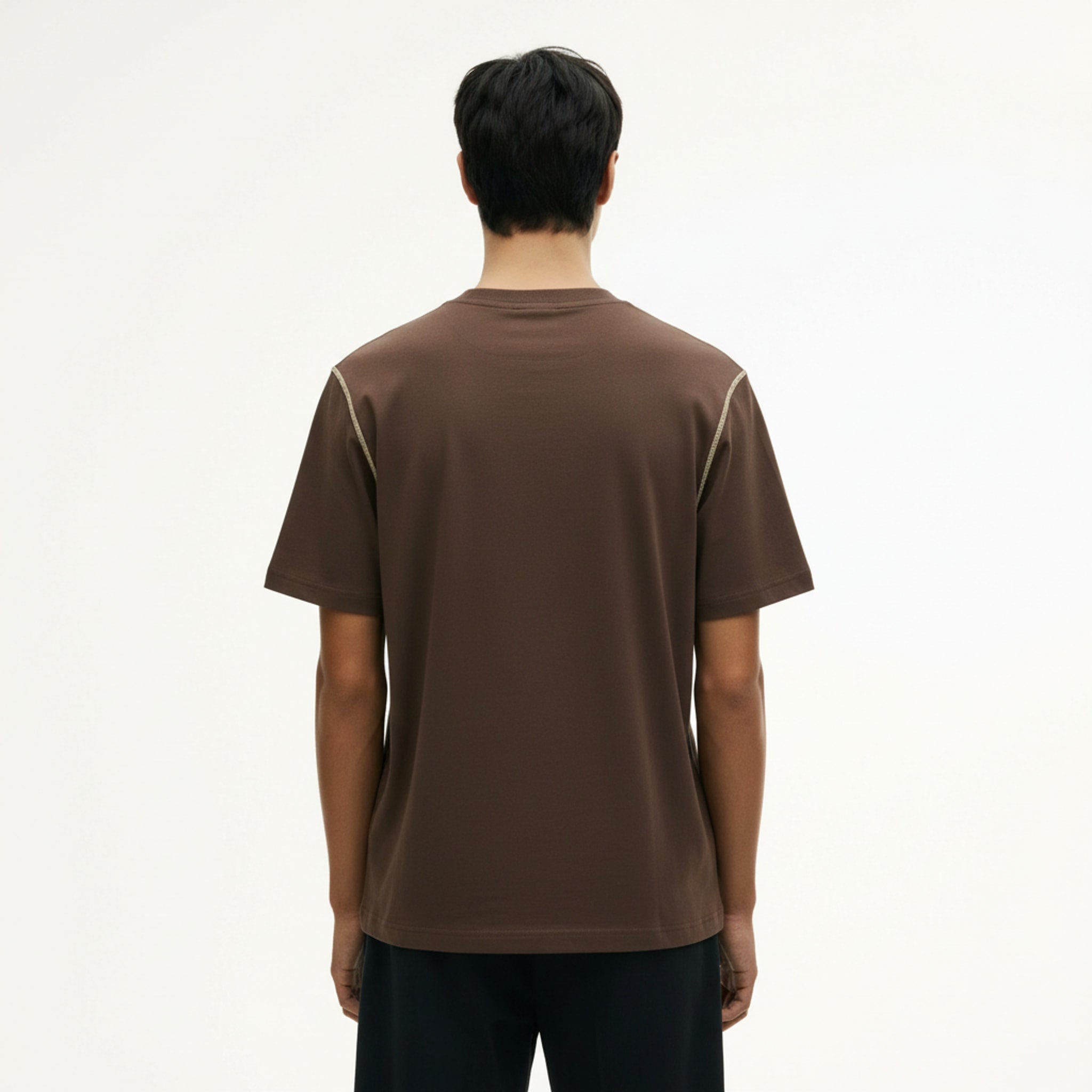 Outdoor Heavyweight T-Shirt 100% Cotton on model - back view
