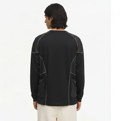 Cooling Quick-Dry Long-Sleeve T-Shirt on model - back view