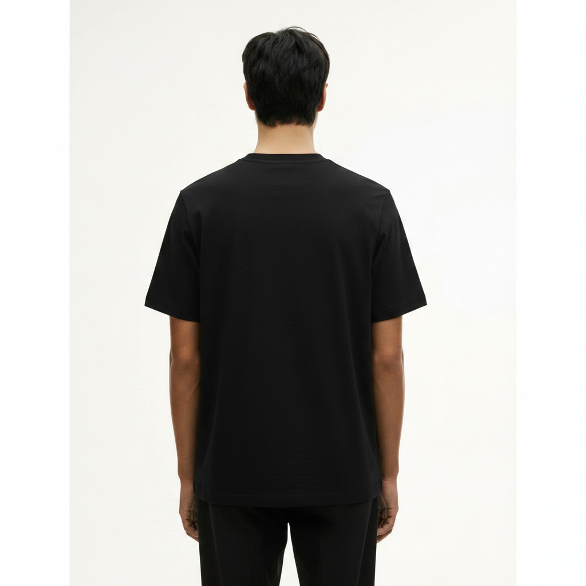 Moisture-Wicking T-Shirt on model - Black - back