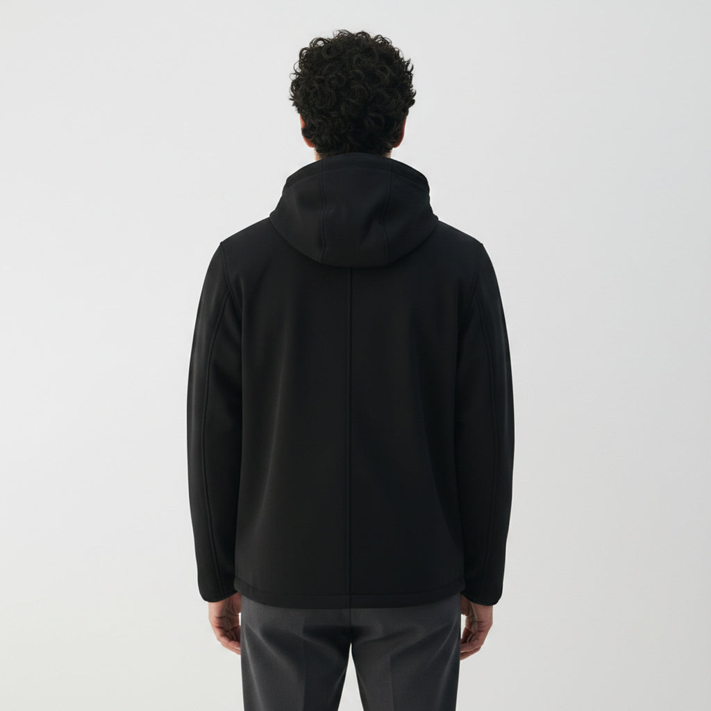 Outdoor Softshell Jacket on model - Black - back
