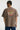 Outdoor Heavyweight Cotton Graphic T-Shirt on model - Brown - back