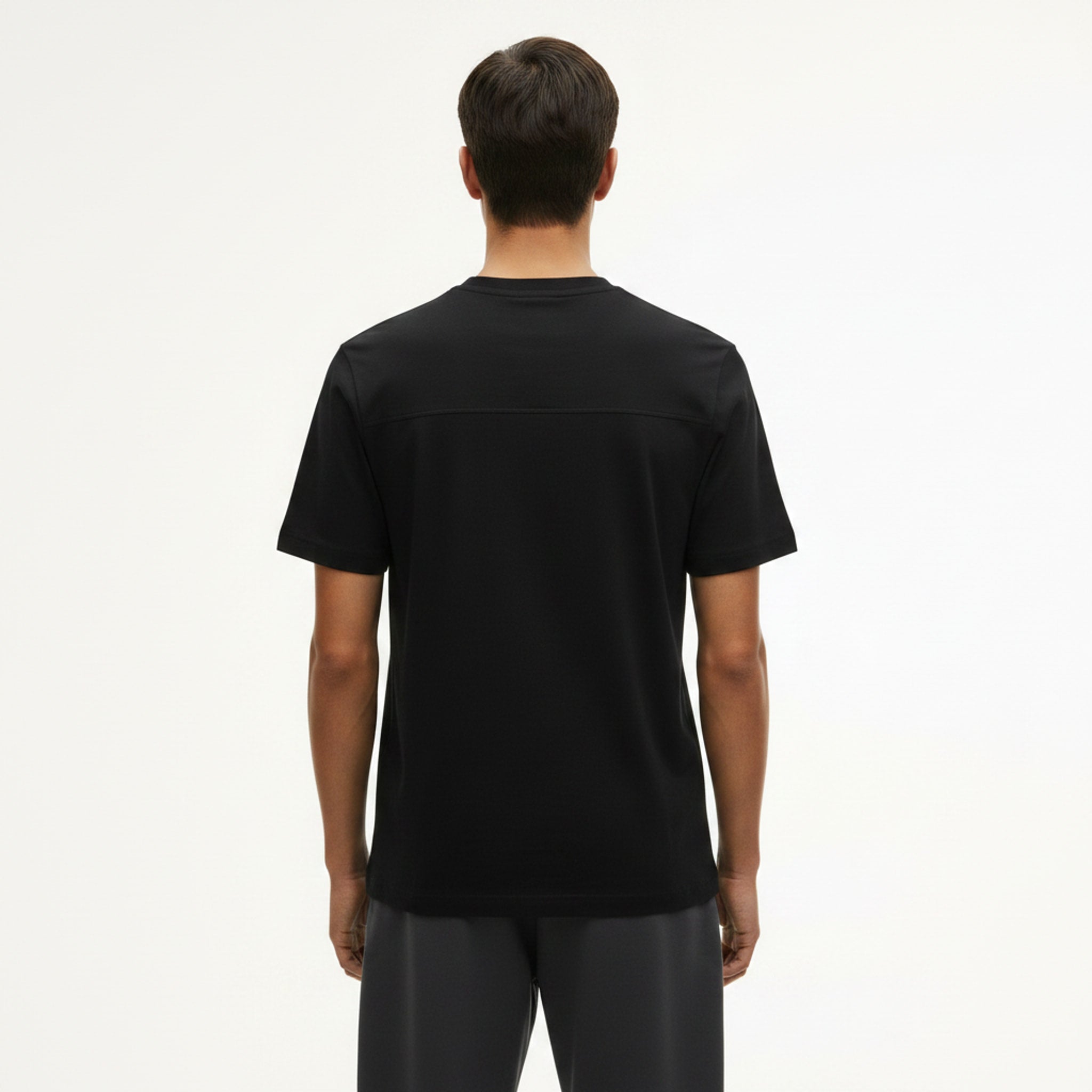 Relaxed Heavyweight 100% Cotton T-Shirt on model - back view
