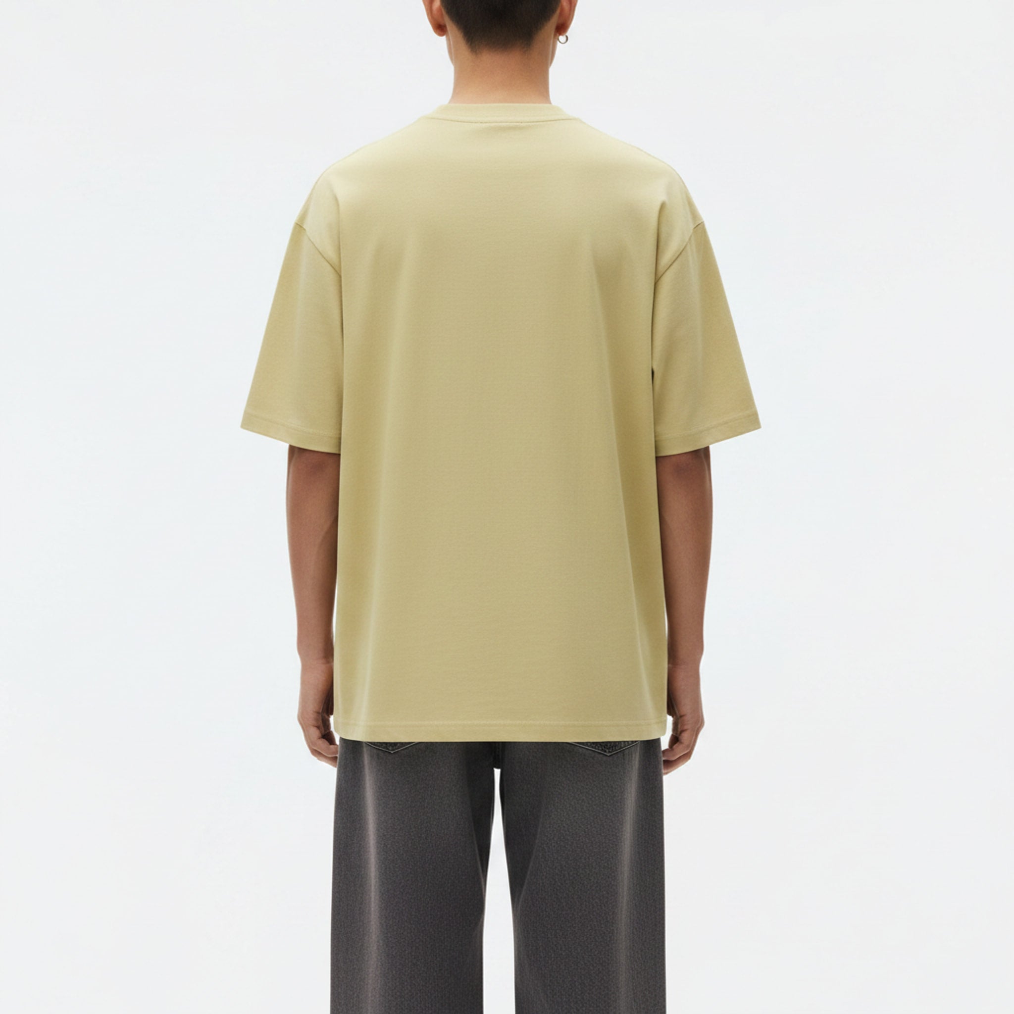 Quick-Dry T-Shirt on model - Yellow - back
