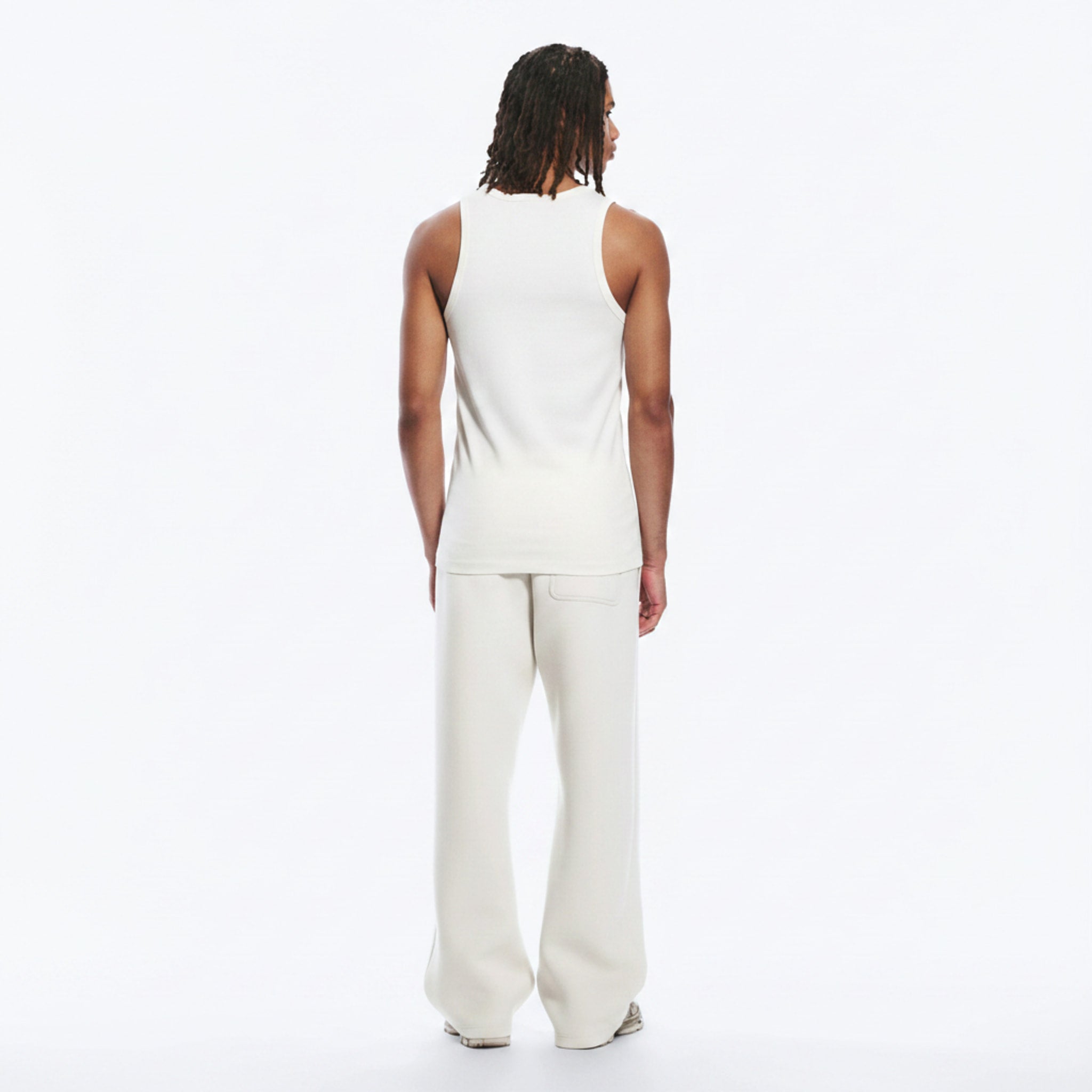 Heavyweight Cotton-Blend T-Shirt on model - back view