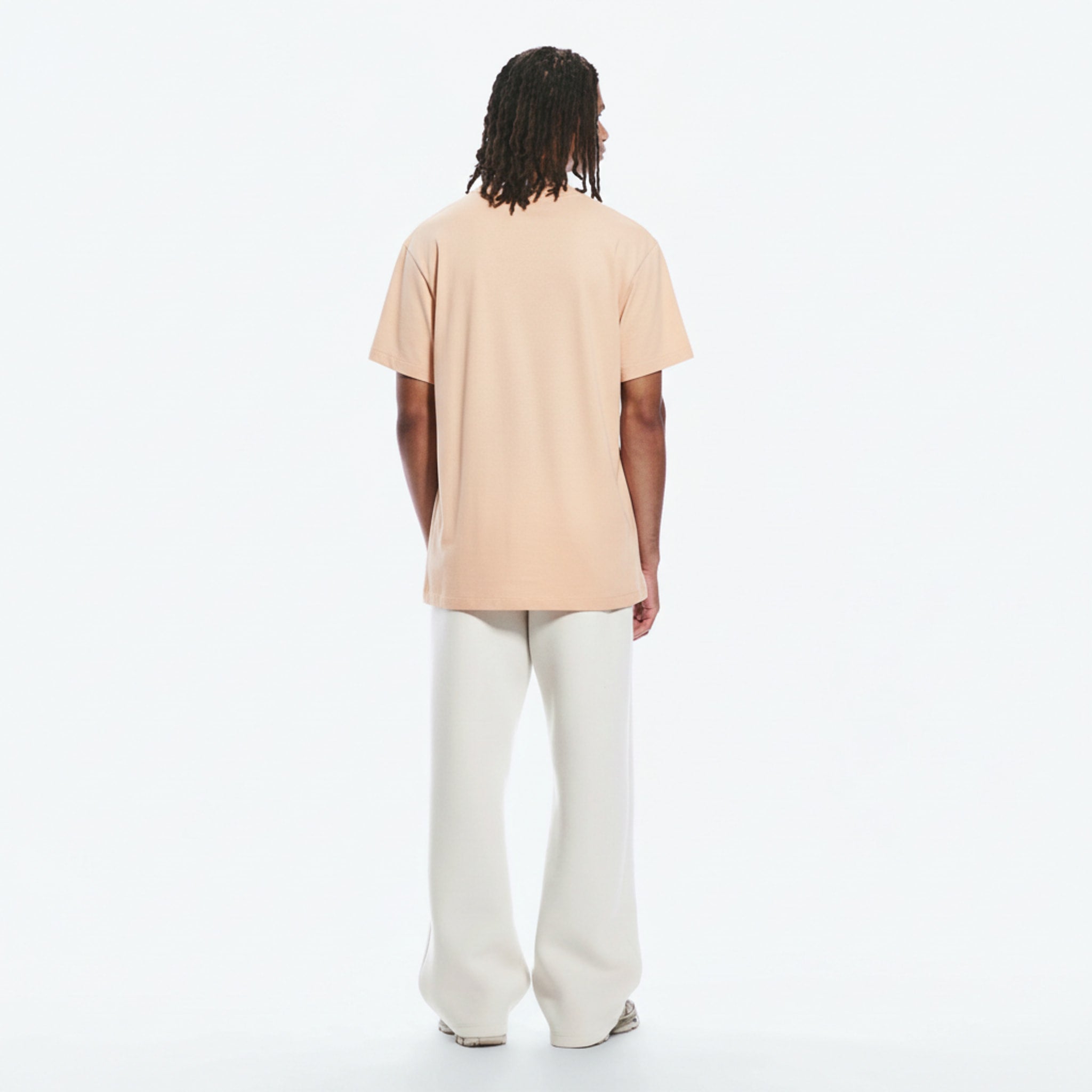 Performance Heavyweight T-Shirt on model - Apricot - back