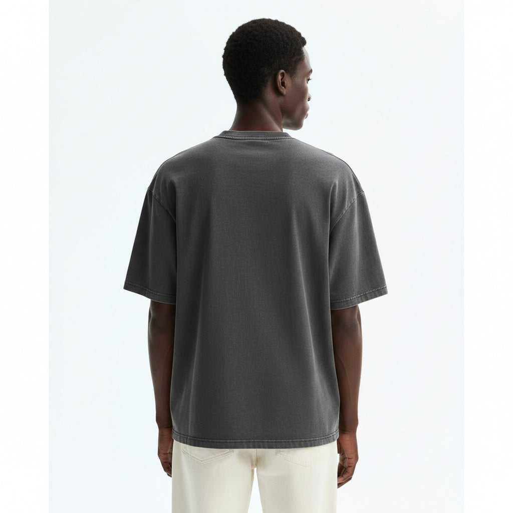 Heavyweight Cotton T-Shirt on model - back view