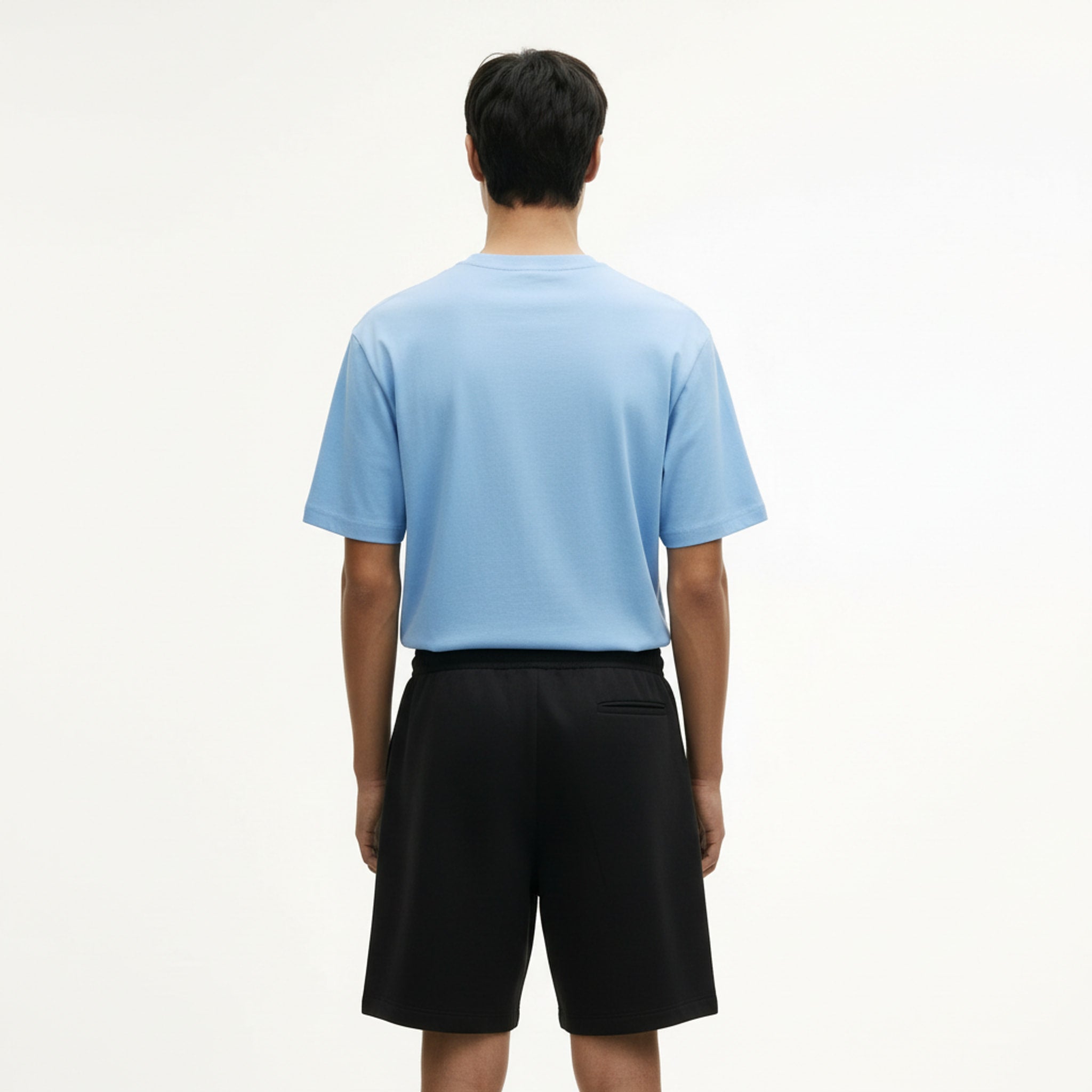 Heavyweight Cotton T-Shirt 250g on model - back view