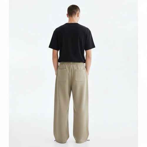 Heavy Wide Leg Cotton Sweatpants
