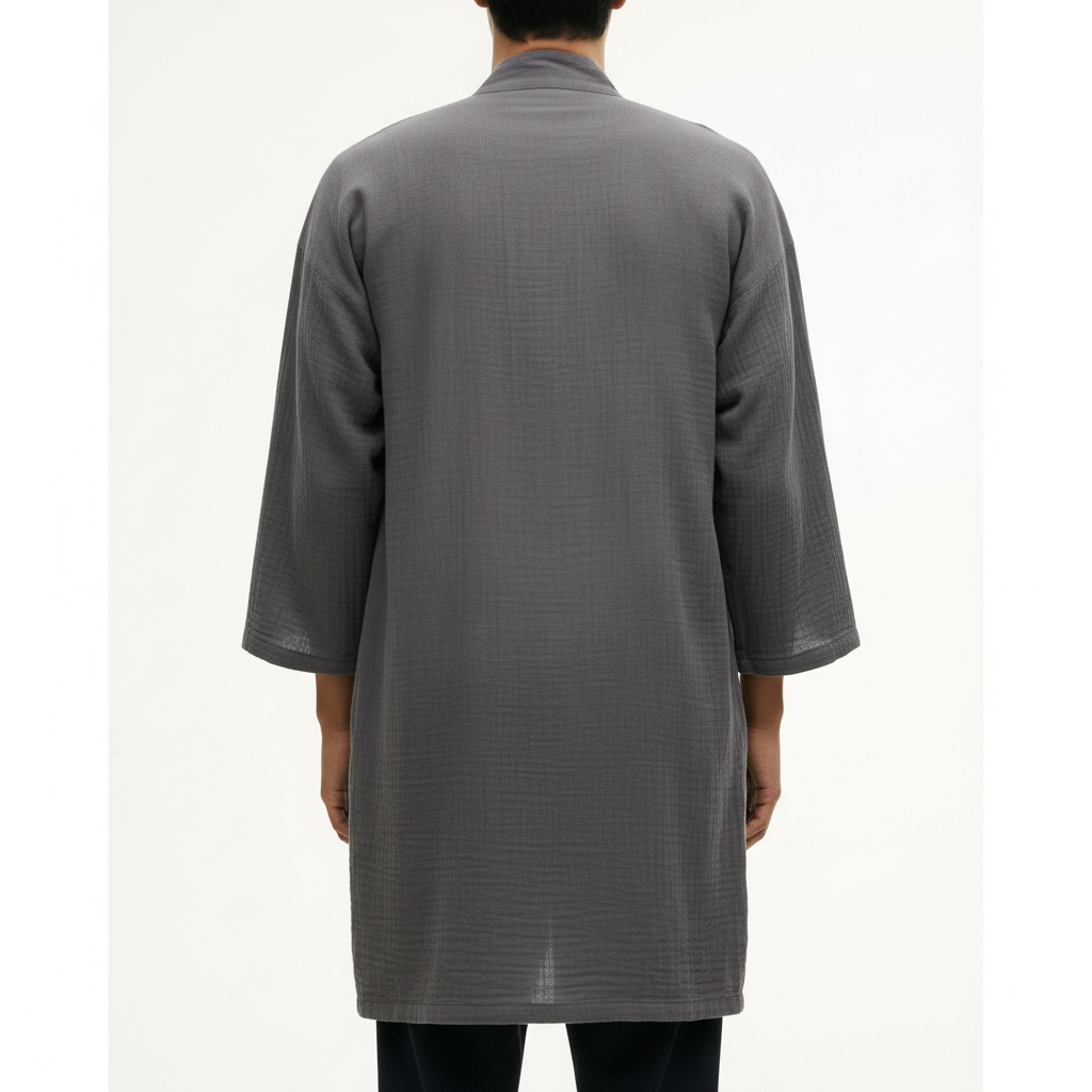 Men's japanese bathrobe, back view