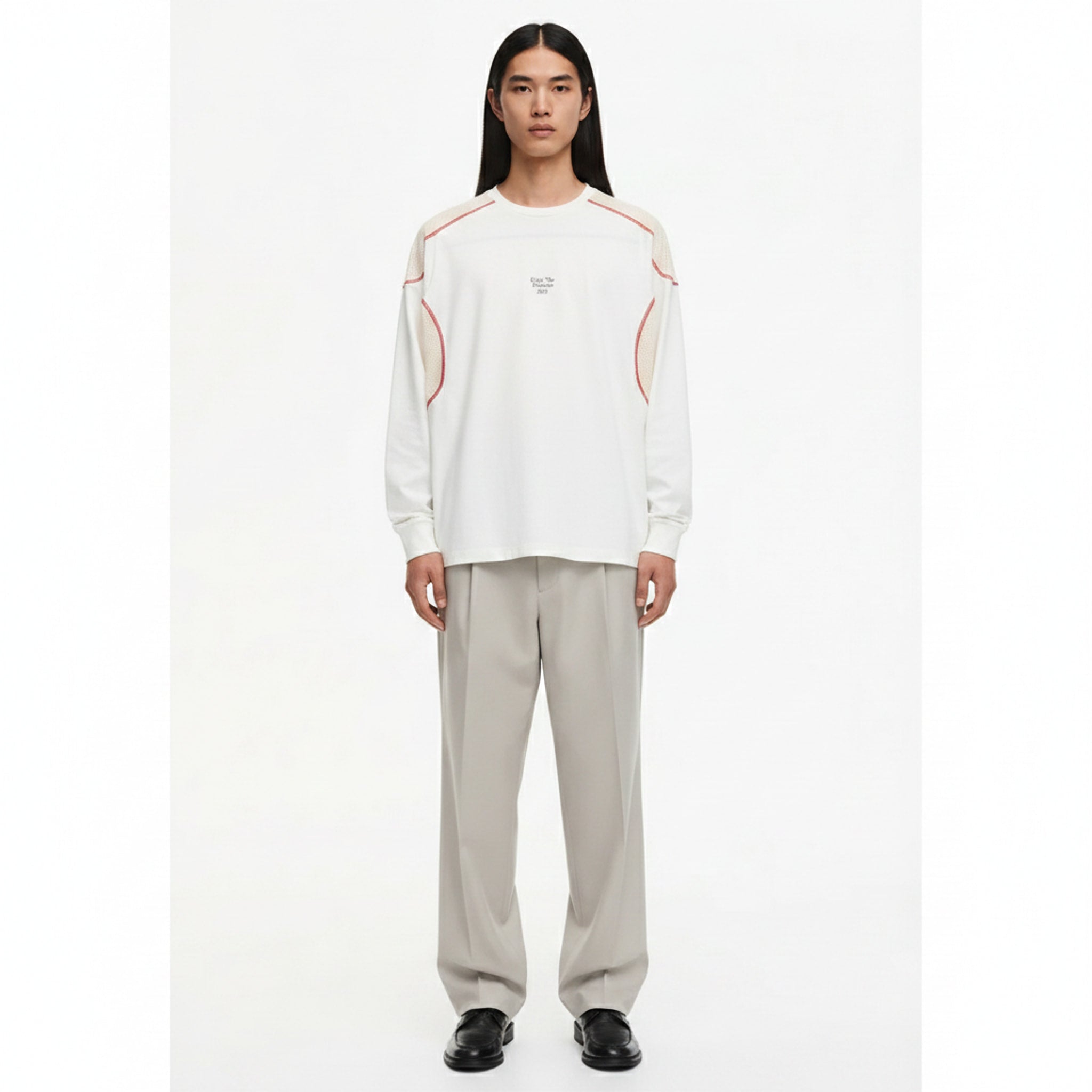 Cooling Quick-Dry Long-Sleeve T-Shirt on model - front view