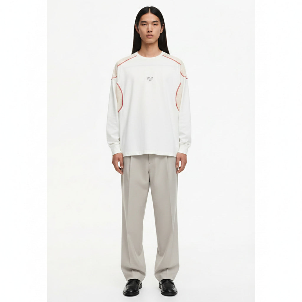 Cooling Quick-Dry Long-Sleeve T-Shirt on model - front view
