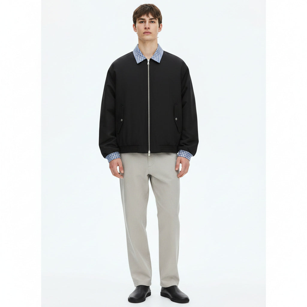 Lightweight Polyester Jacket on model - front view