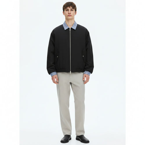 Lightweight Polyester Jacket on model - front view