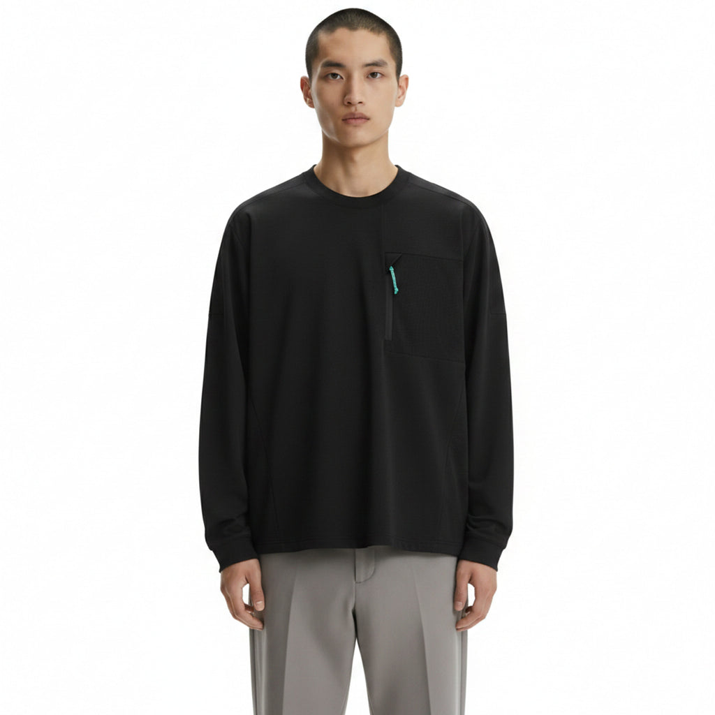 Quick-Dry T-Shirt on model - Black - front