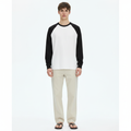 Heavyweight Raglan Long-Sleeve T-Shirt on model - front view