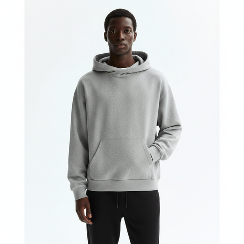 Heavyweight Hoodie on model - front view