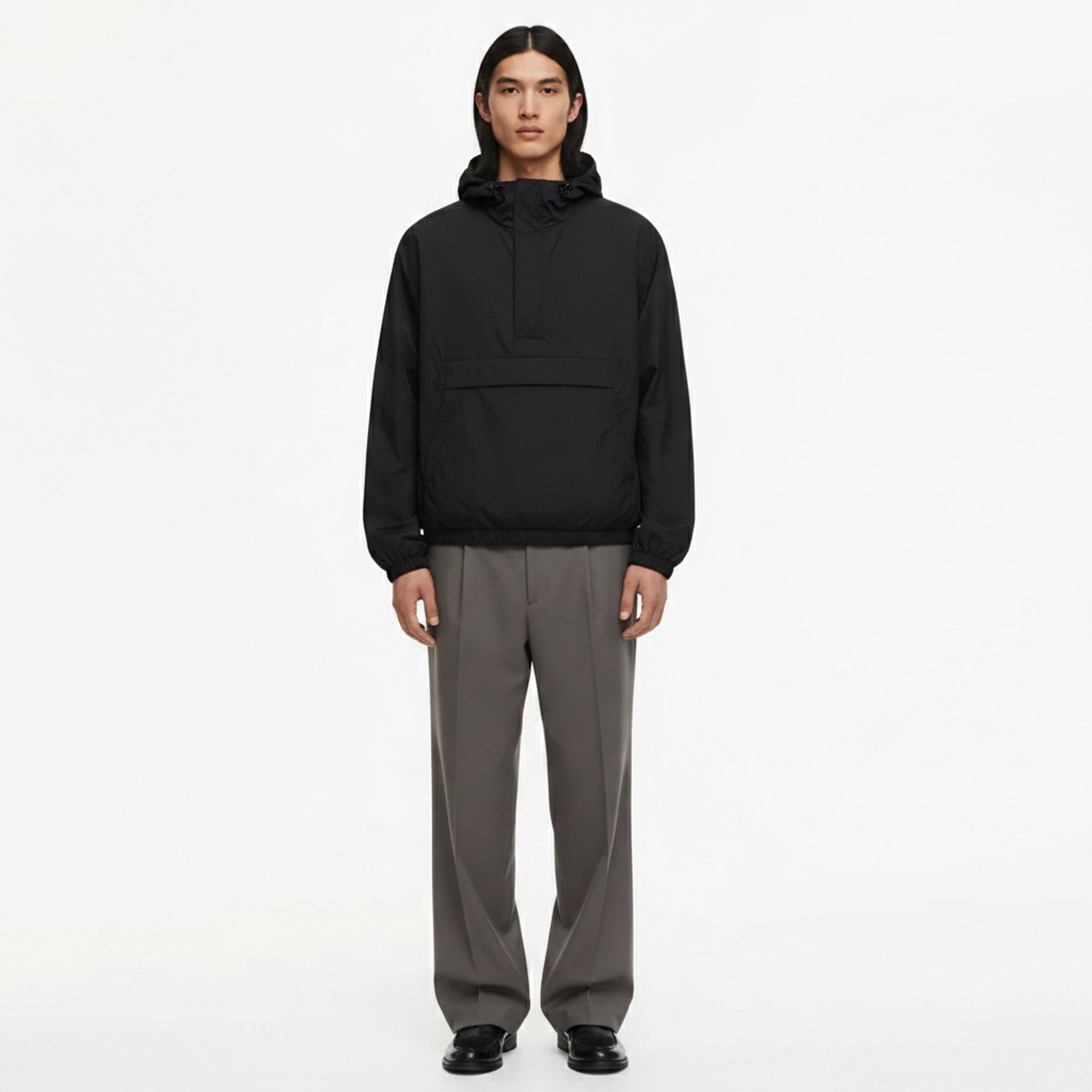 Sun-Protective Jacket on model - Black - front