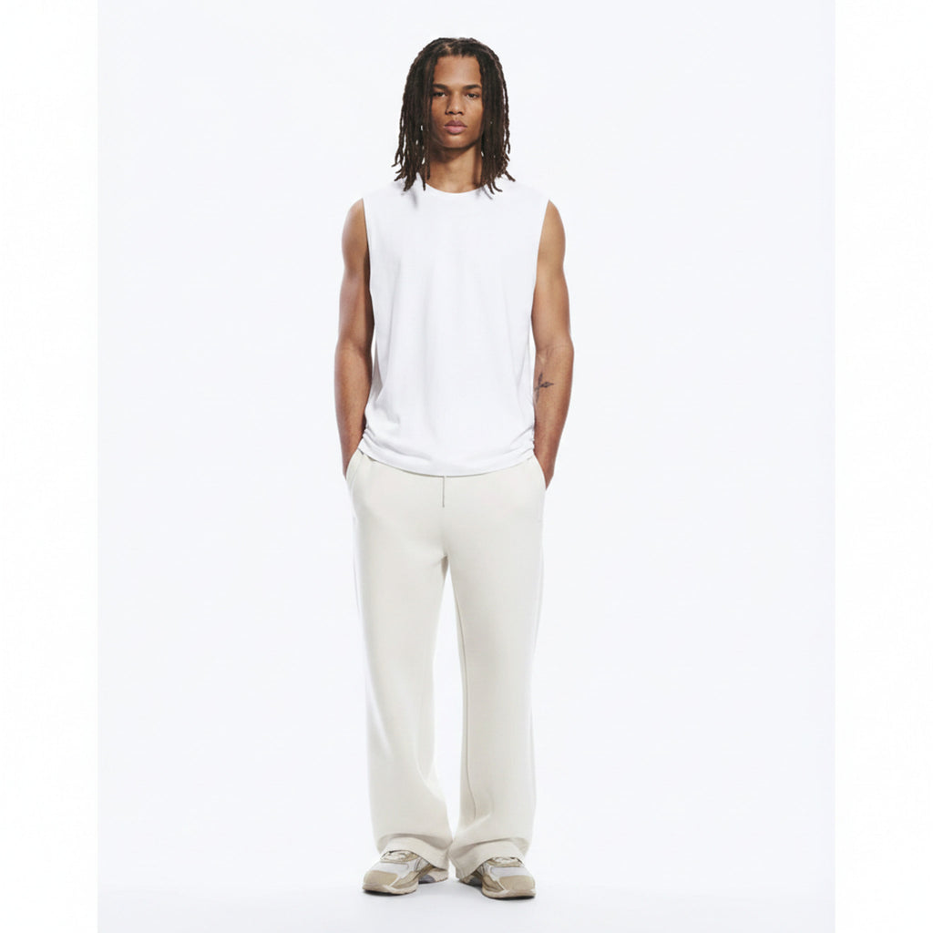 Sorona Cooling Tank Top on model - White - front