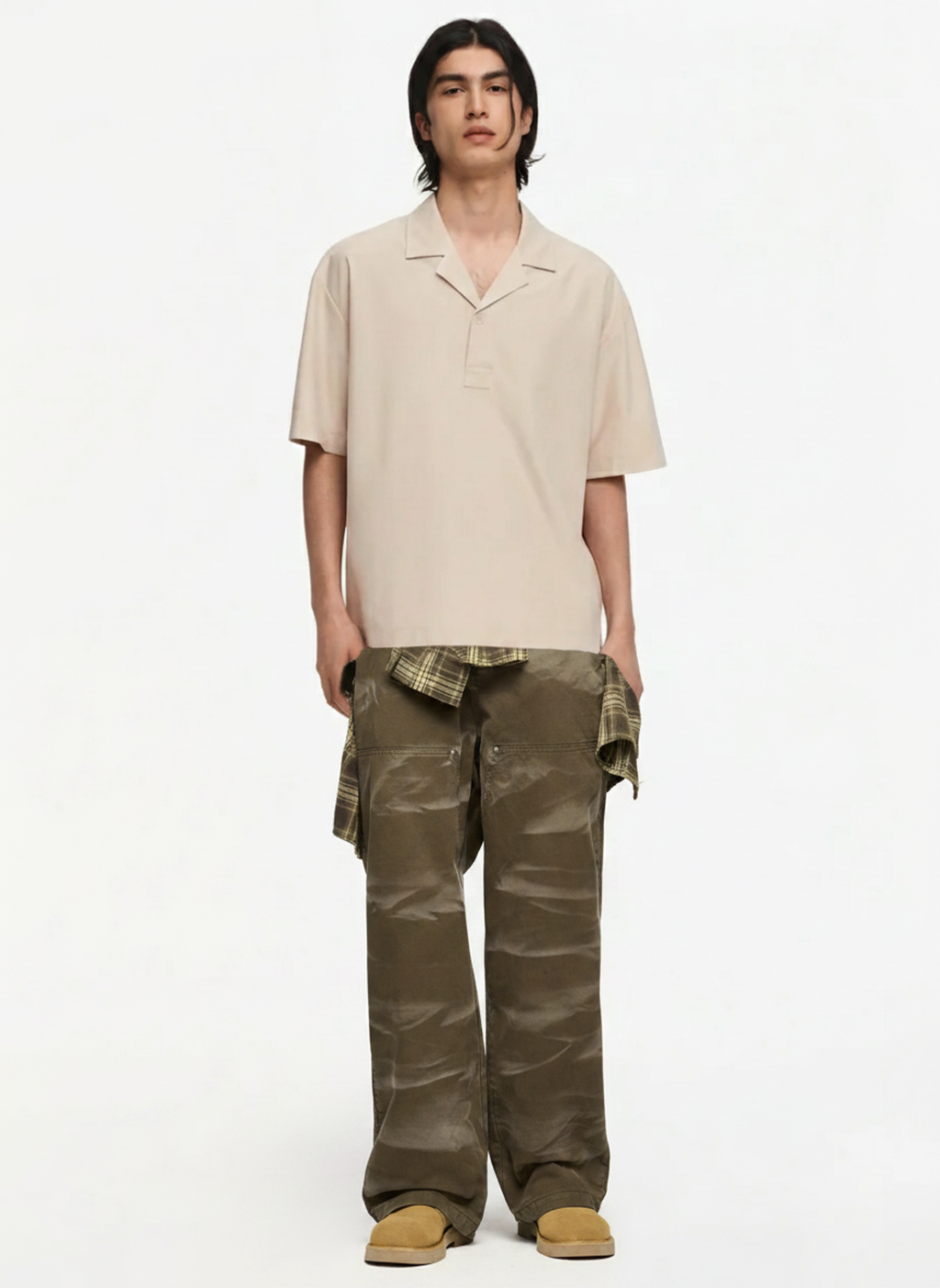 Heavyweight Pants on model - front view