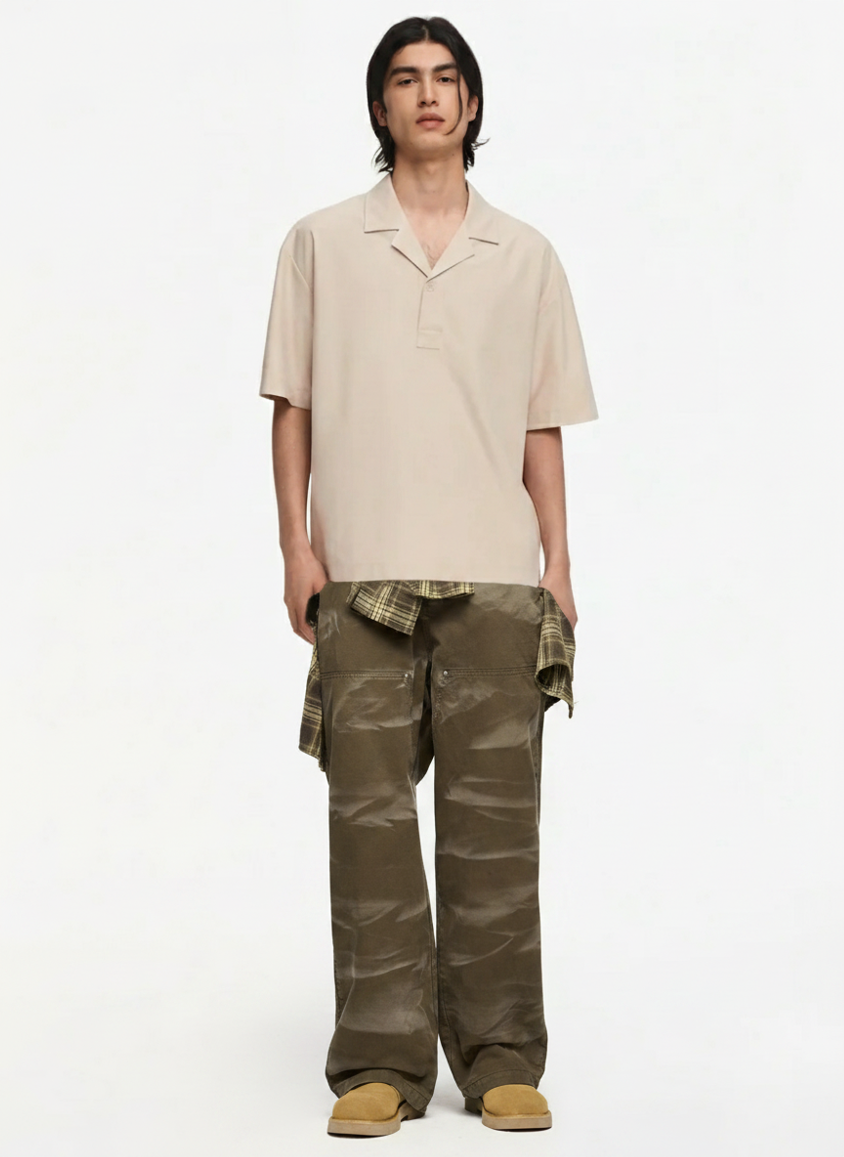 Heavyweight Pants on model - front view
