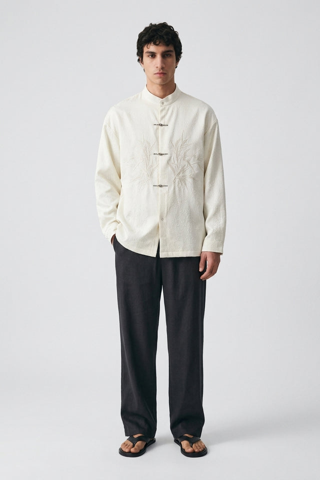 Polyester T-Shirt on model - White - front