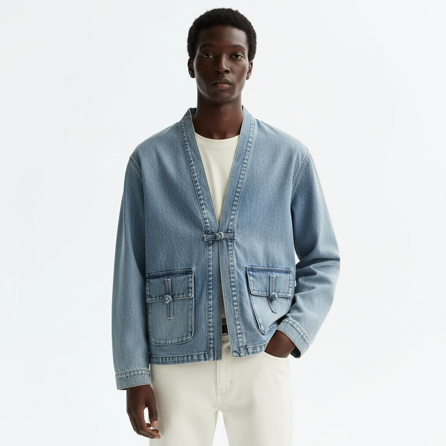 Model shot (front), light blue