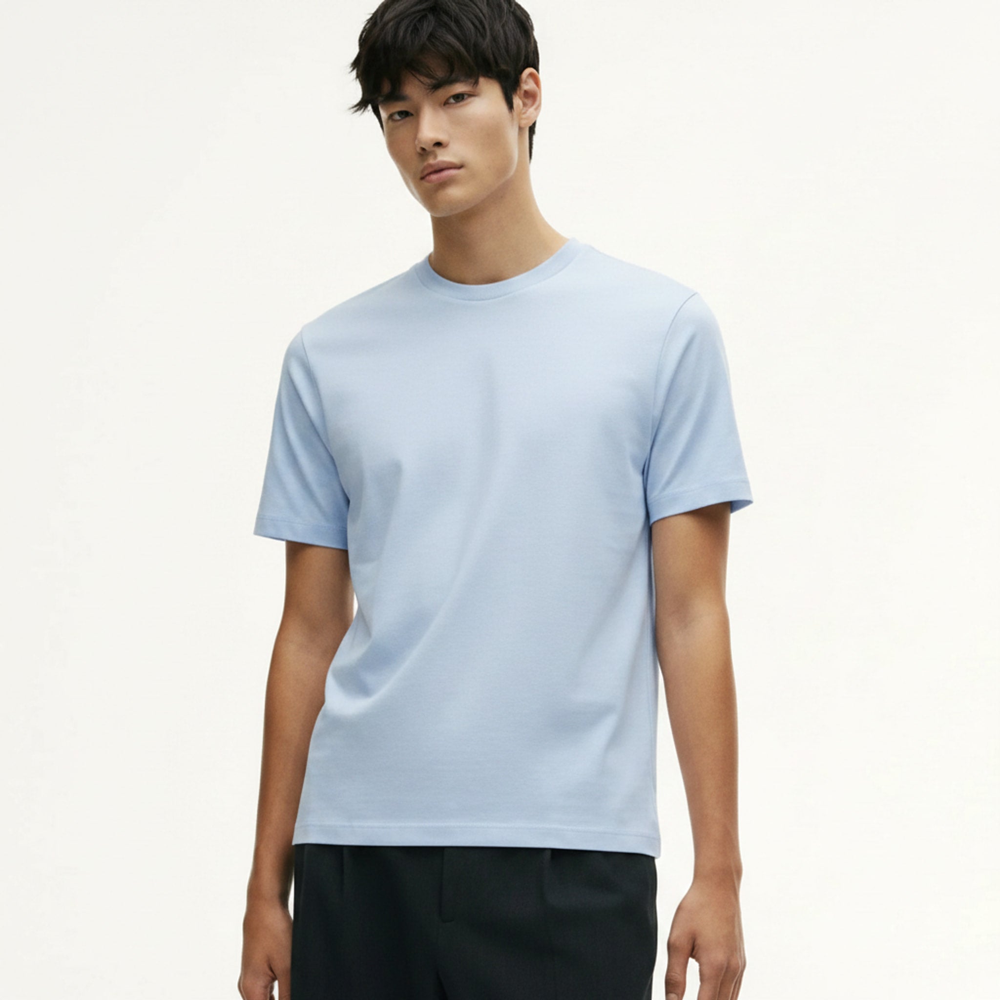 Cooling Quick-Dry T-Shirt on model - Blue - detail