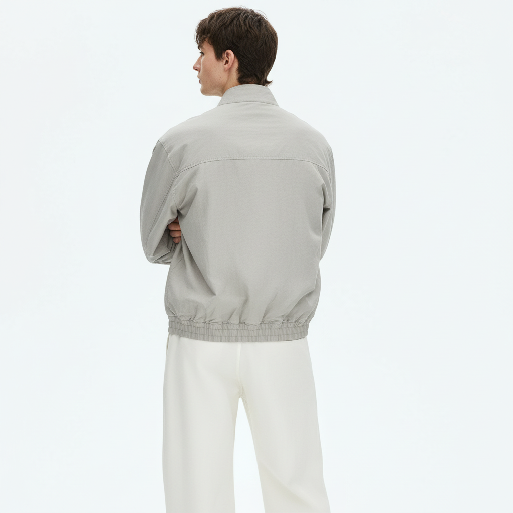 Cotton Jacket on model - Selected - detail