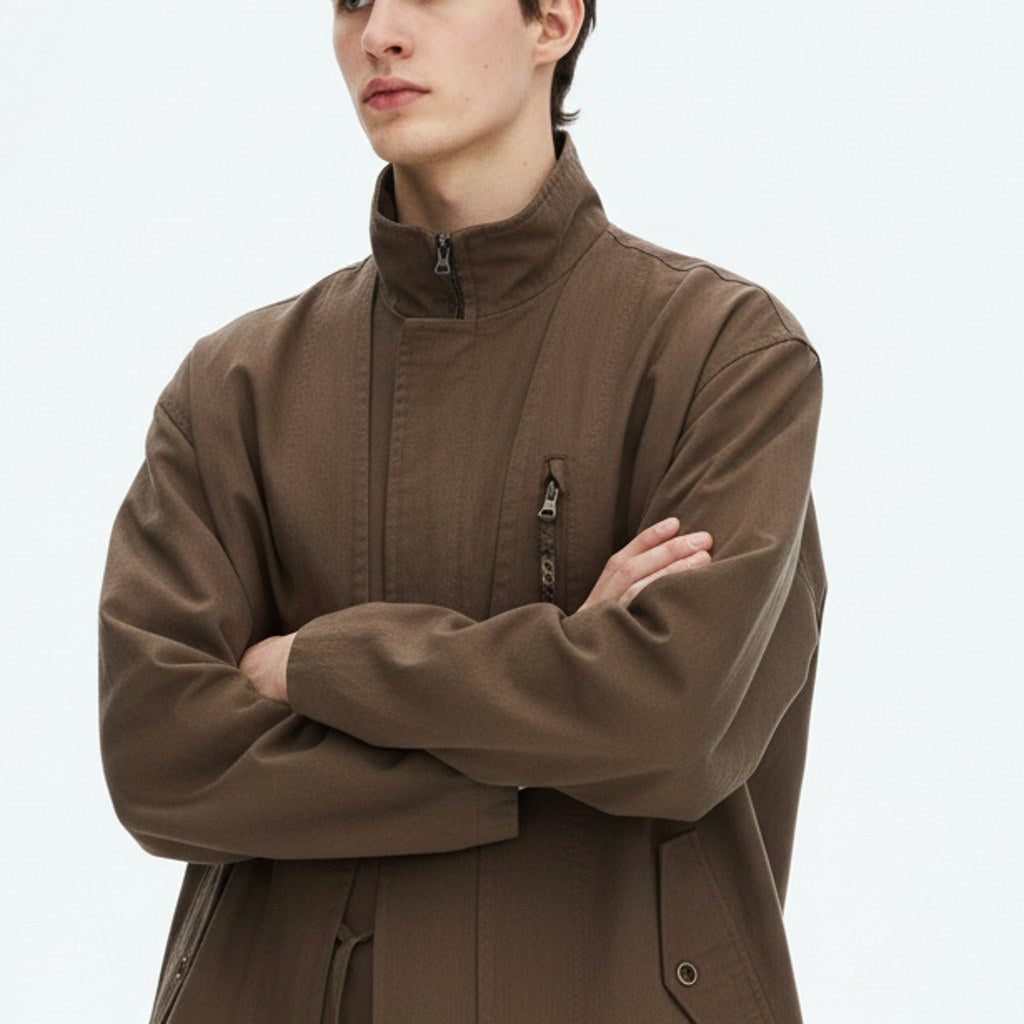 Wrap Front Kimono Style Jacket