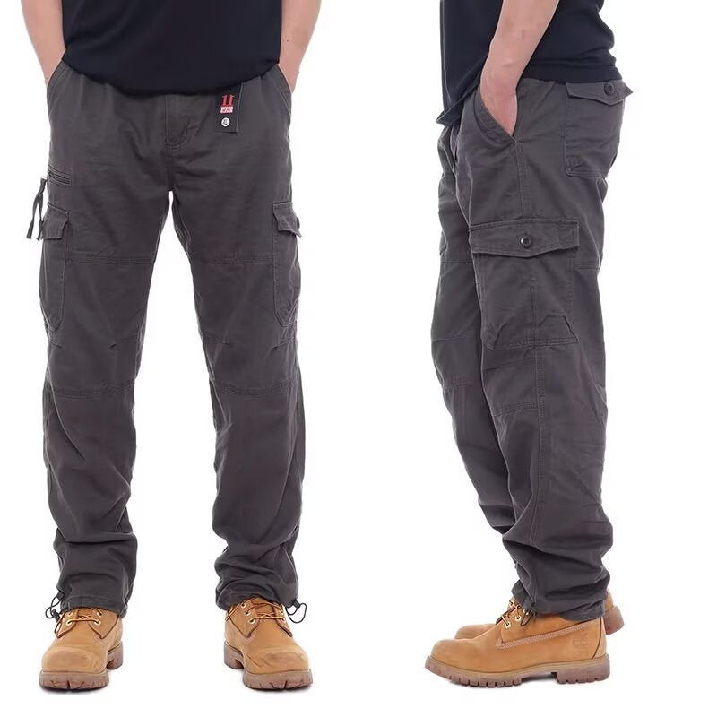Multi pocket cargo pants for men, view 1