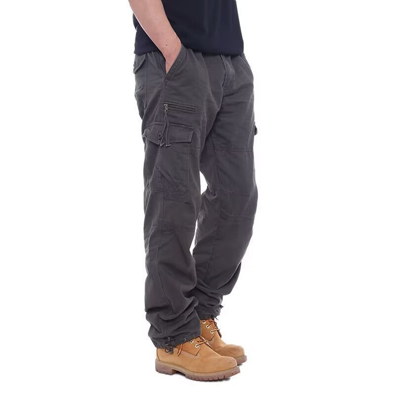 Multi pocket cargo pants for men, view 5