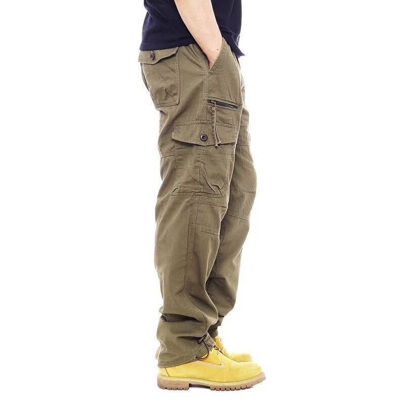 Multi pocket cargo pants for men, view 7