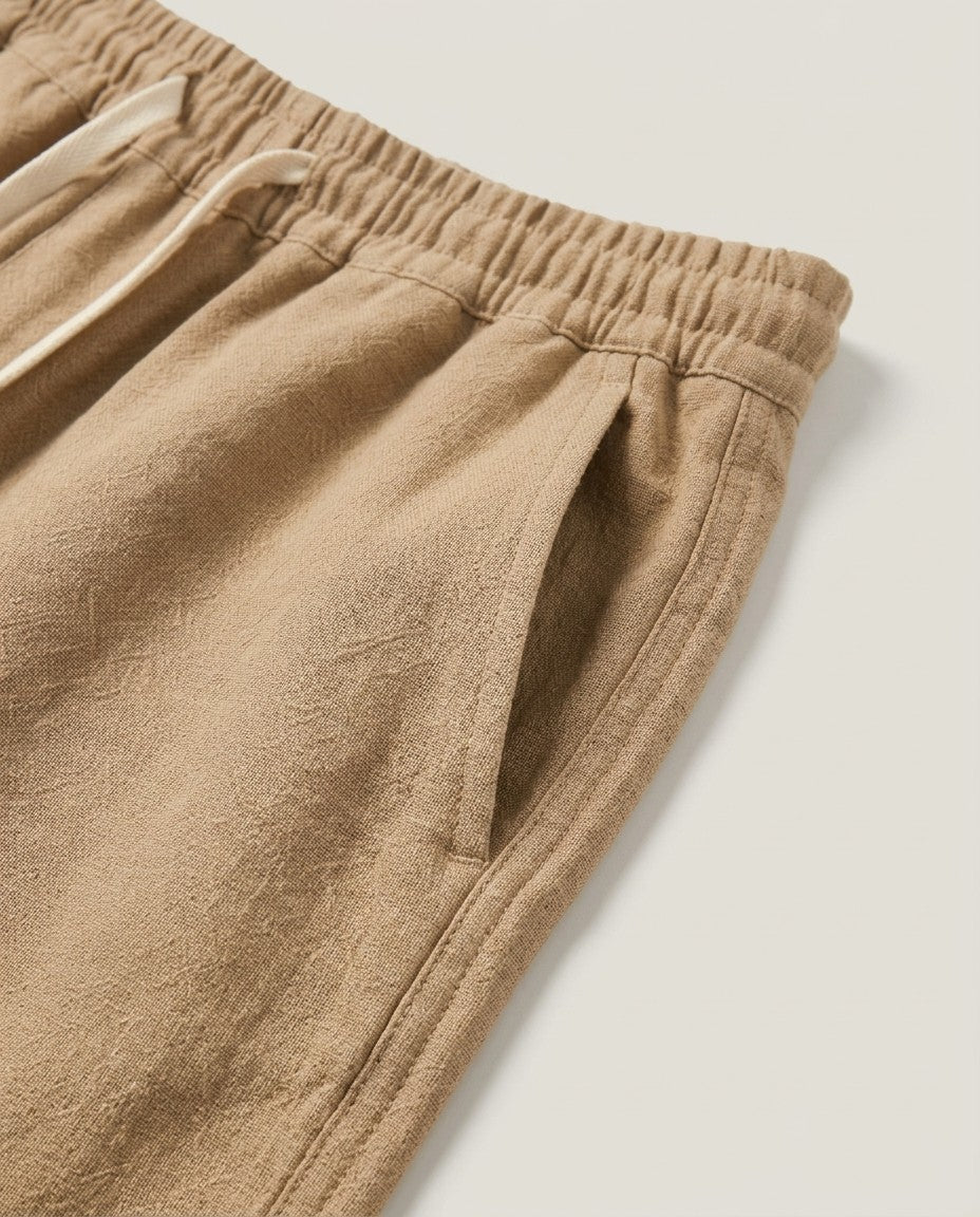 Nokai Linen Cotton Drawstring Shorts