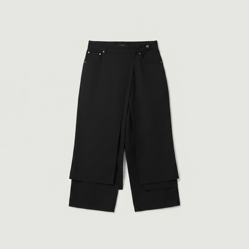 Men's Japanese Wrap Trousers, black