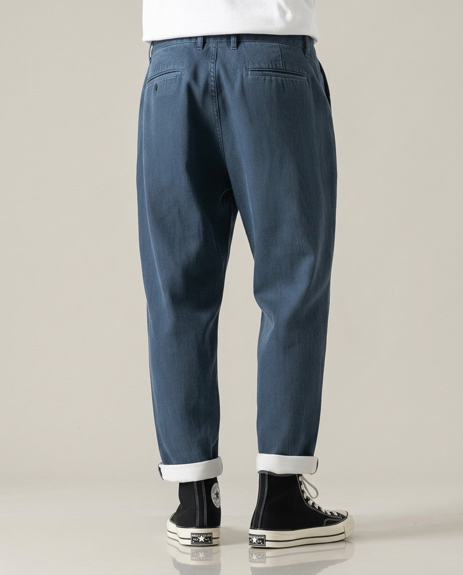 Pokku Pants in blue, product-only view