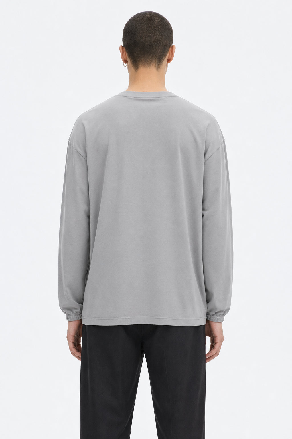 Quick-Dry T-Shirt on model - Gray - back