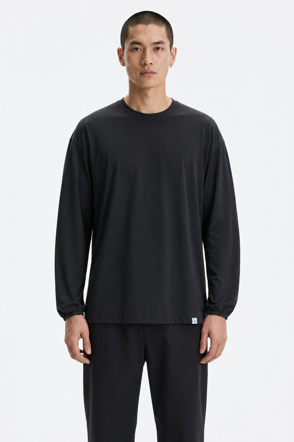 Quick-Dry T-Shirt on model - Black - front