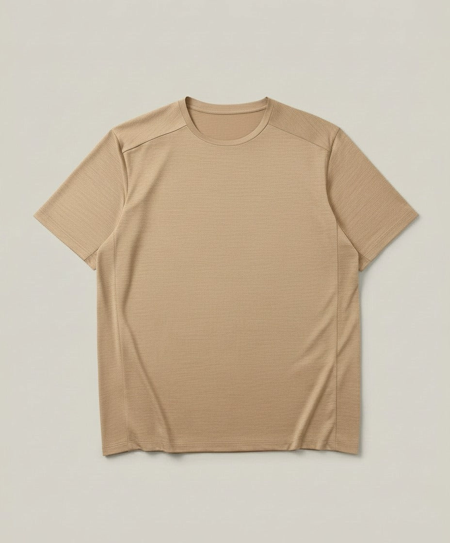 Men's Quick-Dry Running T-Shirt - Beige