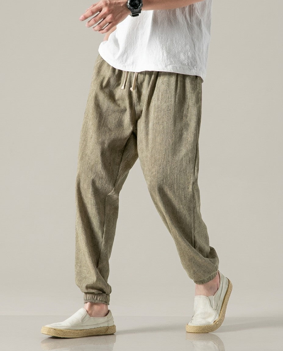 Shinbo Linen Harem Pants - product view
