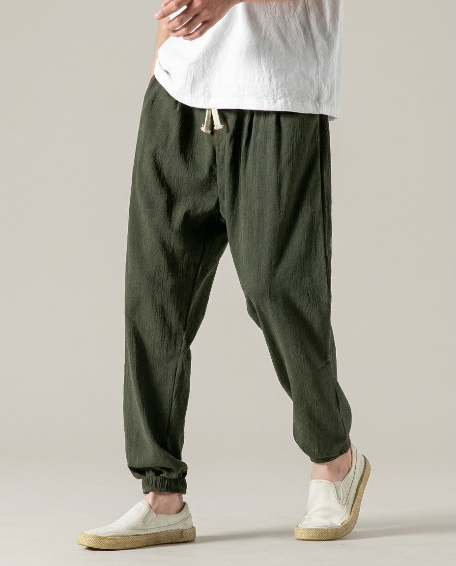 Shinbo Linen Harem Pants - product view