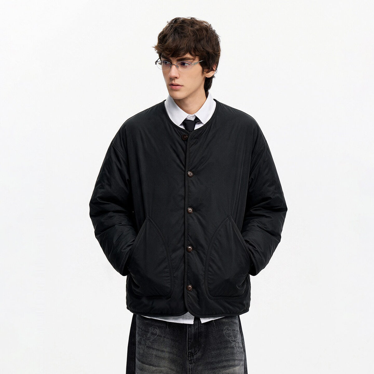 Men's Quilted Liner Jacket in Black