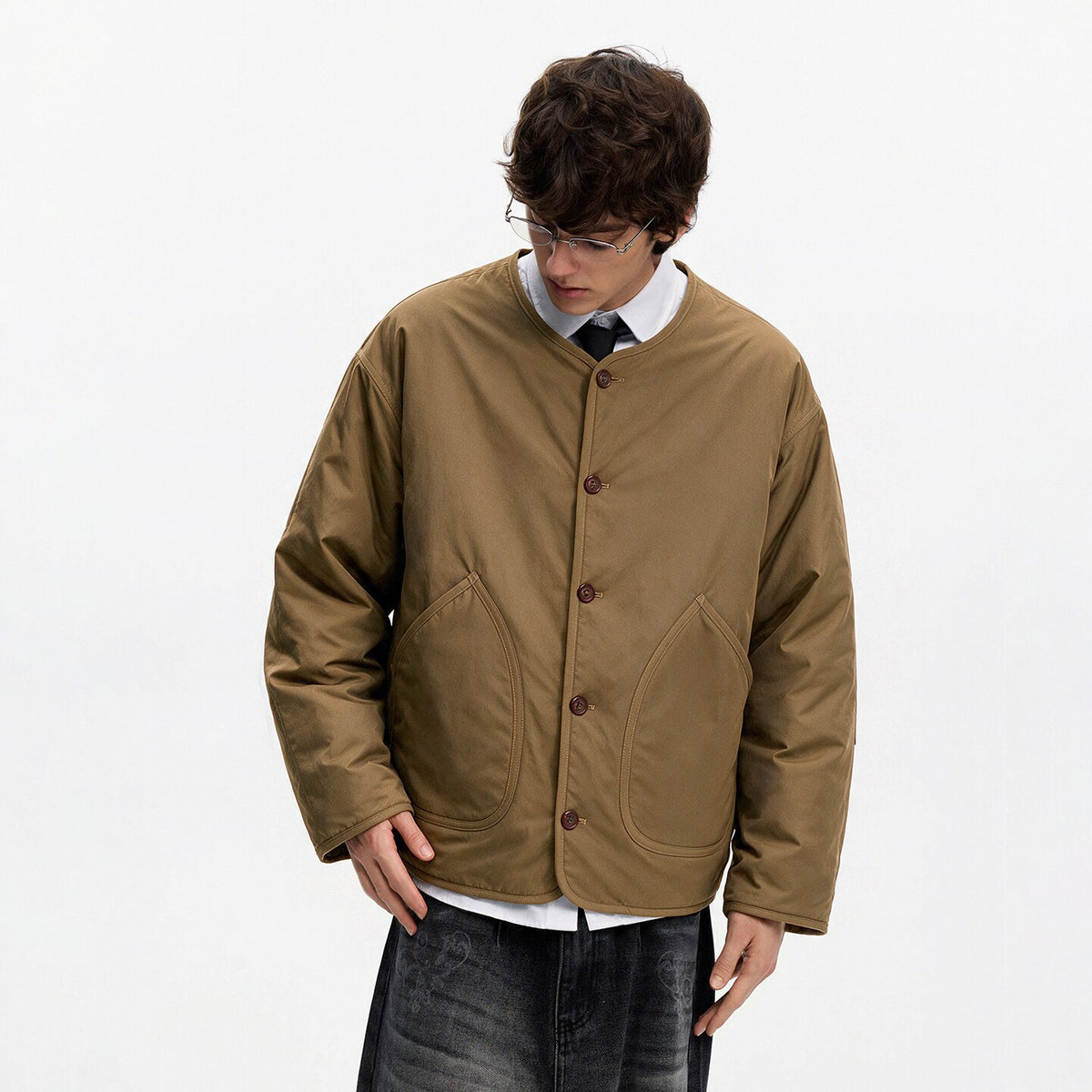 Men's Quilted Liner Jacket in Khaki