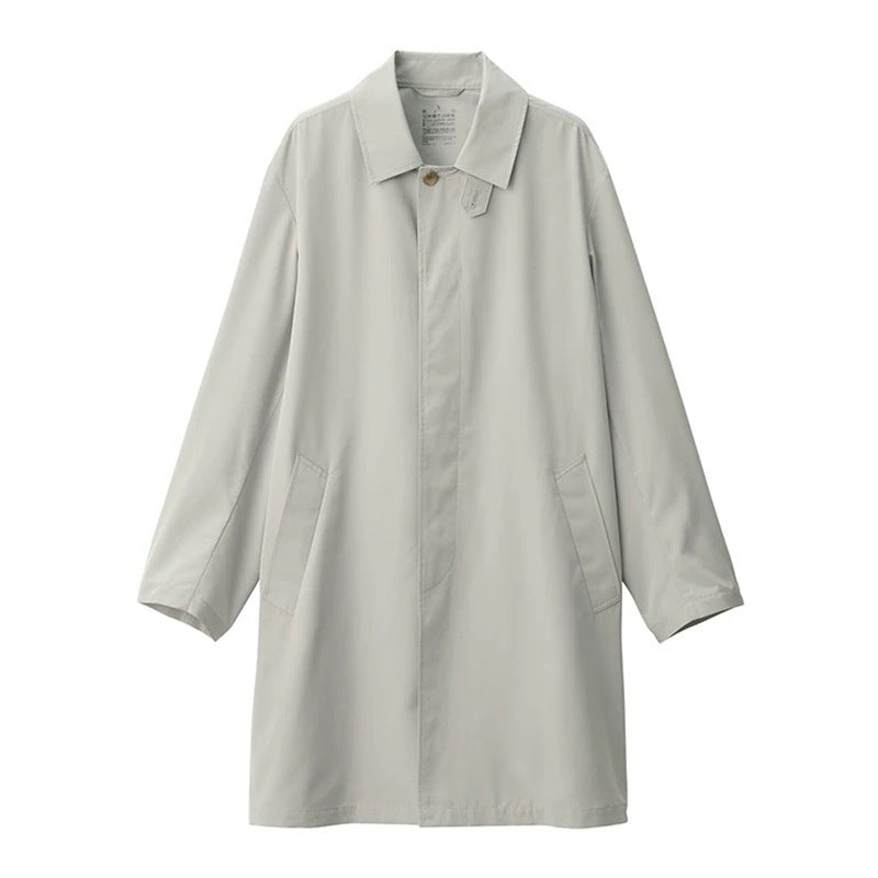 Men's Mac Coat in Light Gray