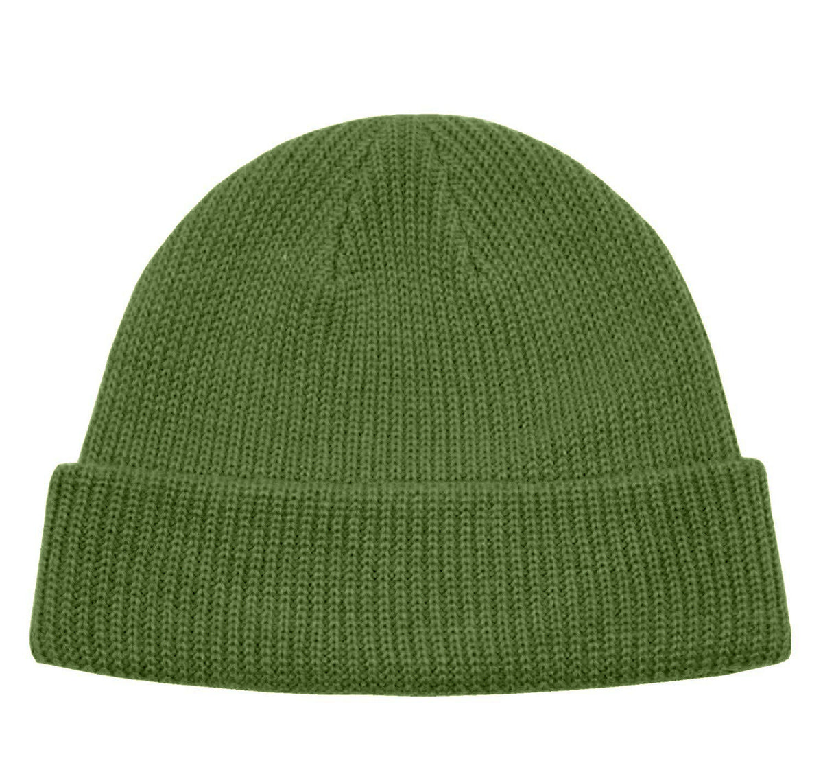 Fisherman Beanie in Army Green